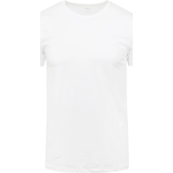 Vêtements Socks T-shirts & Polos Mey T-shirt Col Rond Dry Coton Blanc Blanc