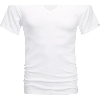 Vêtements Homme Pyjama Long Bleu Foncé Mey T-shirt Noblesse Col-V Blanc Blanc