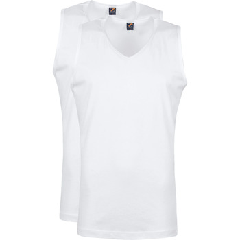 Vêtements Homme T-shirts & Polos Suitable T-shirt convenable blanc sans manches Viless 2-Pack Blanc