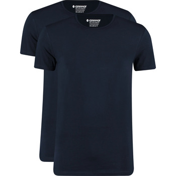 Vêtements Homme T-shirt Dynafit Alpine Pro preto amarelo Garage T-Shirts Basiques Bio Lot De 2 Bleu Foncé Bleu