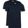 Vêtements Homme T-shirts & Polos Garage T-Shirts Basiques Lot de 2 Col-V Bio Bleu Foncé Bleu