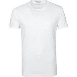 Vêtements Homme T-shirts & Polos No Excess T-Shirt Relief Blanc Blanc