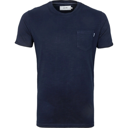 Vêtements Homme Achel Par Lemahi Shiwi T-Shirt Marc Bleu Foncé Bleu