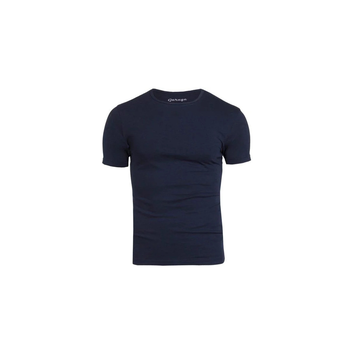Vêtements Homme T-shirts & Polos Garage T-shirt Stretch Basique Marine Col Rond Bleu