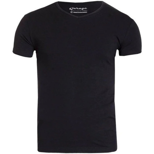 Vêtements Homme T-shirts & Polos Garage La garantie du prix le plus bas Col-V Noir Noir