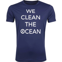 Vêtements Homme Fitness / Training Save The Duck T-shirt Marine Stretch Texte Bleu