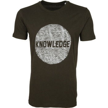 Knowledge Cotton Apparel T-Shirt Alder Vert Foncé Vert