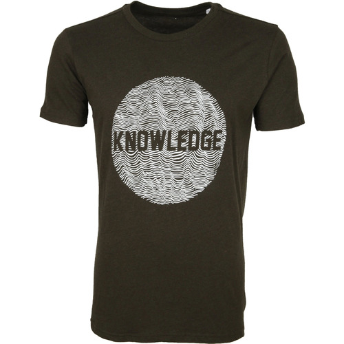 Vêtements Homme T-shirts & Polos Knowledge Cotton Apparel T-Shirt Alder Vert Foncé Vert