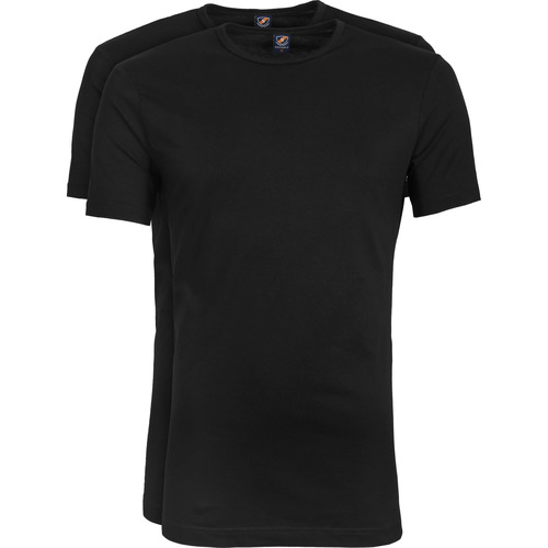 Vêtements Homme Nœud De Smoking Soie Fuchsia Suitable Ota T-Shirt col Rond Noir 2-Pack Noir