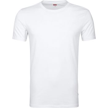 Vêtements Homme T-shirts & Polos Levi's T-shirt Col Rond Blanc Lot de 2 Blanc