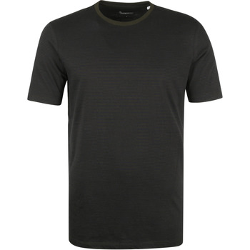 Vêtements Homme T-shirts & Polos Knowledge Cotton Apparel T-Shirt Rayures Vert Foncé Vert