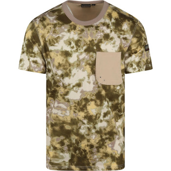 Vêtements Homme T-shirts & Polos Napapijri T-Shirt Camouflage Vert Vert