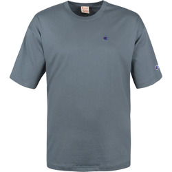 Vêtements Homme T-shirts & Polos Champion T-Shirt Logo Taupe Bleu