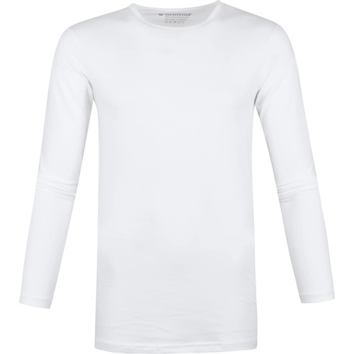 Vêtements Homme T-shirts & Polos Garage T-Shirt Simple Manches Longues Stretch Blanc Blanc