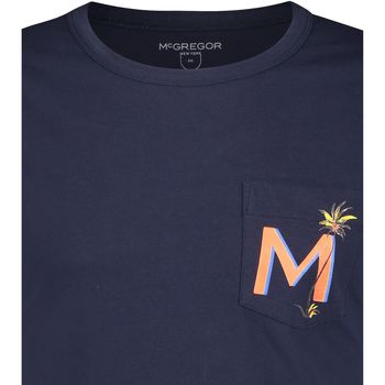 Mcgregor T-Shirt Poche Logo Bleu Foncé Bleu