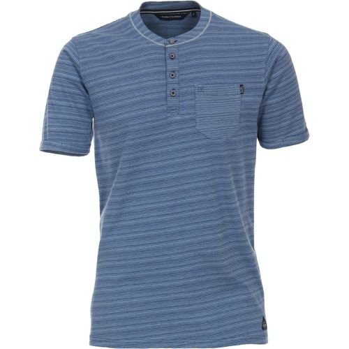 Vêtements Homme T-shirts & Polos Casa Moda T-Shirt Bleu Rayures Bleu