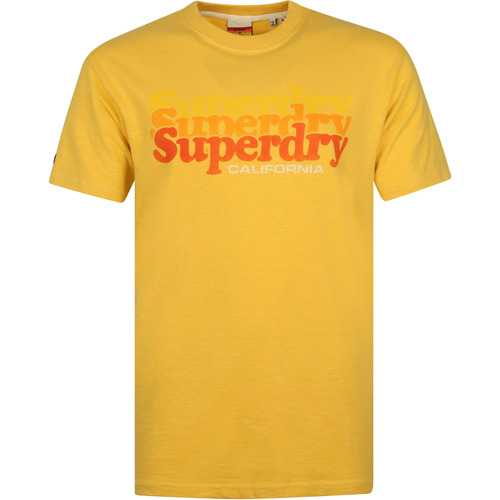 Vêtements Homme T-shirts & Polos Superdry T-Shirt Classique Logo Jaune Jaune