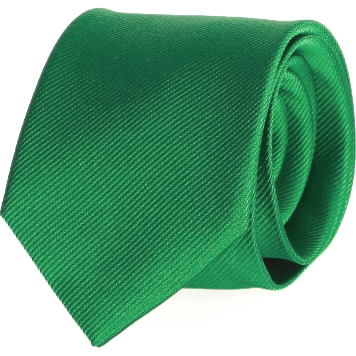 Vêtements Homme prix dun appel local Cravate Soie Vert Emeraude Uni F68 Vert