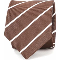 Vêtements Homme Cravates et accessoires Suitable Cravate Tricoté Rayures Marron Marron