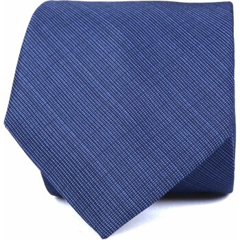 Vêtements Homme Cravate Or Soie Suitable Cravate en Soie Bleu Foncé K82-1 Bleu