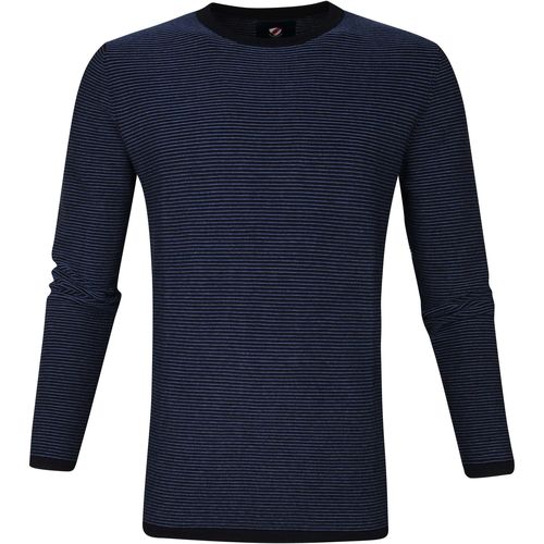 Vêtements Homme Sweats Suitable Pull-over Leo Coton Bleu Marine Bleu