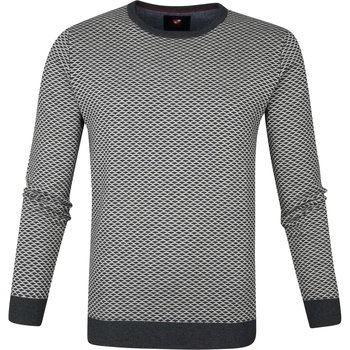 sweat-shirt suitable  pull-over coton doux imprimé gris 