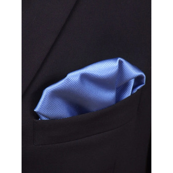 Suitable Pochette de Costume Soie Bleu Moyen F05 Bleu