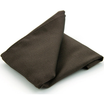 cravates et accessoires suitable  pochette de costume soie marron f45 