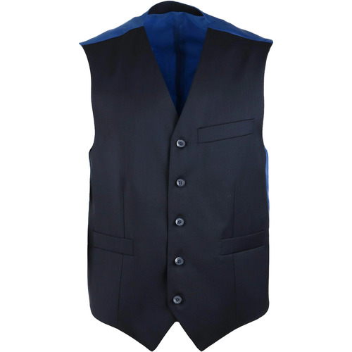 Vêtements Homme Vestes / Blazers Suitable Gilet Piga Laine Bleu Foncé Bleu