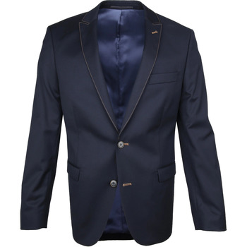 Vêtements Homme Vestes / Blazers Suitable Veste de Costume Njaro Laine Bleu Foncé Bleu