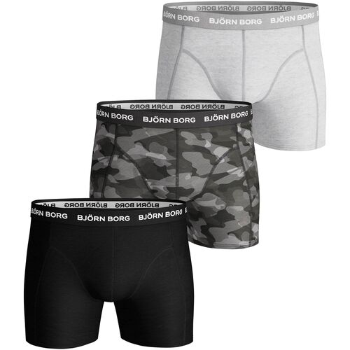 Sous-vêtements Homme Caleçons cassie side button shorts de 3 Gris Noir Noir