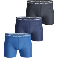 Sous-vêtements Homme Caleçons Björn Borg Boxer-shorts Lot de 3 Bleu Uni Bleu