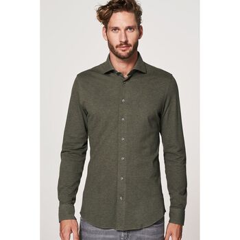 Vêtements Homme Chemises manches longues Profuomo Chemise Tricot Vert Vert