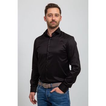 Vêtements Homme Chemises manches longues Suitable Chemise Noir Noir