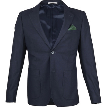 Vêtements Homme Vestes / Blazers Suitable Veste de Costume Flanelle Marine Bleu