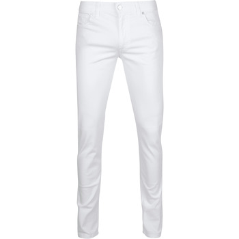 Vêtements Homme Jeans Alberto Pantalon Pipe Denim Blanc Blanc