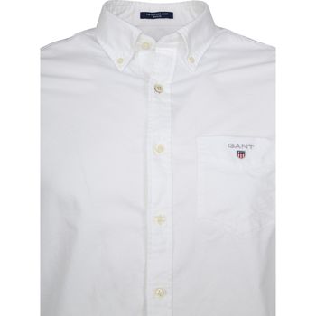 Gant Chemise Casual Oxford Blanc Blanc