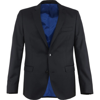 Vêtements Homme Vestes / Blazers Suitable Veste de Costume Piga Laine Mélangé Bleu Foncé Bleu