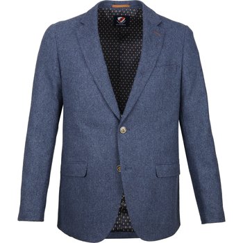 Vêtements Homme Vestes / Blazers Suitable Veste de Costume Nibe Bleu Chevrons Bleu