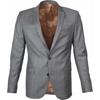 Vêtements Homme Vestes / Blazers Suitable Veste de Costume Evans Laine Anthracite Gris