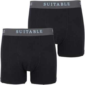 caleçons suitable  boxer-shorts lot de 2 bambou noir 