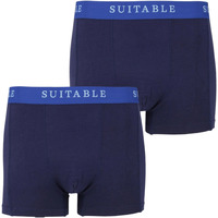 Sous-vêtements Homme Caleçons Suitable Boxer-shorts Lot de 2 bambou Bleu Marine Bleu