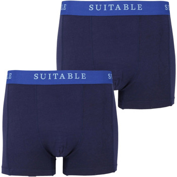 caleçons suitable  boxer-shorts lot de 2 bambou bleu marine 