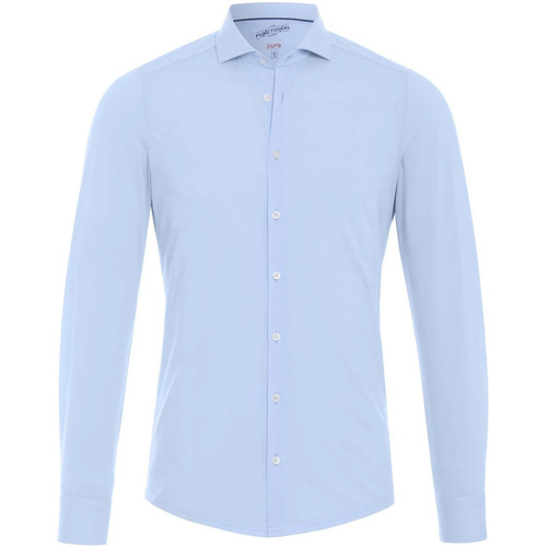 Vêtements Homme Chemises manches longues Pure H.Tico Tops / Blouses Bleue Bleu