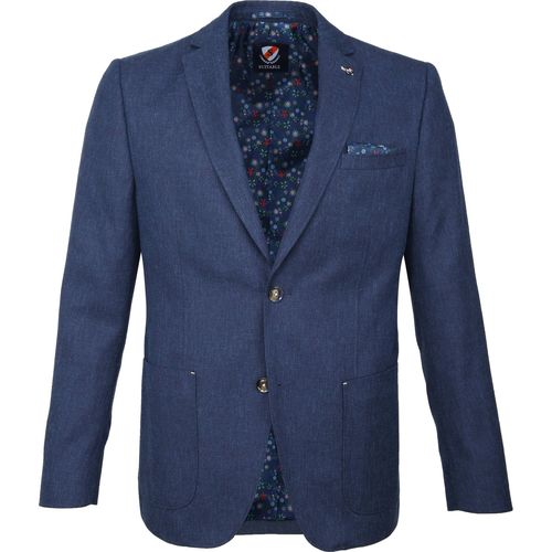 Vêtements Homme Vestes / Blazers Suitable Veste de Costume Cayo Mélangé Marine Bleu