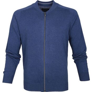 Vêtements Homme Sweats Casa Moda Cardigan Bleu Zippé Bleu