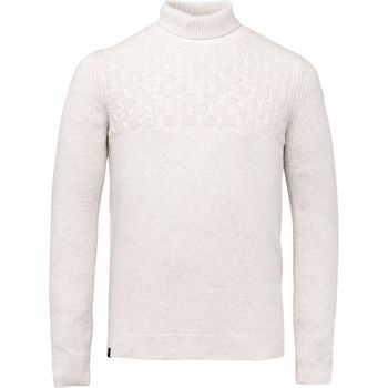Vêtements Homme Sweats Vanguard Pull Col Roulé Tricoté Blanc Cassé Beige