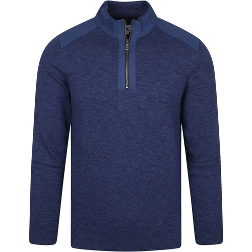 Vêtements Homme Sweats State Of Art Cardigan Demi-Zip Bleu Foncé Bleu