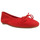 Chaussures Femme Ballerines / babies Reqin's ballerine harmony peau cc Rouge