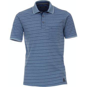 Vêtements Homme T-shirts & Polos Casa Moda Polo Bleu Rayures Bleu